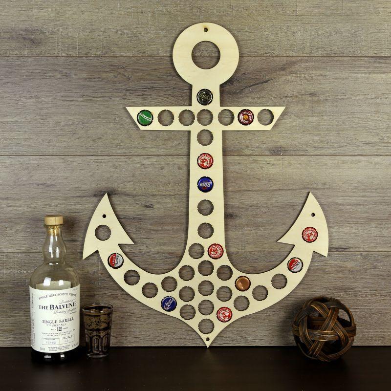Torched Products Beer Bottle Cap Holder Anchor Beer Cap Holder (777457696885)