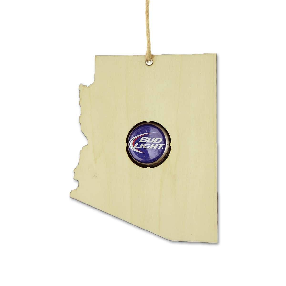 Torched Products Ornaments Arizona Beer Cap Map Ornaments (781508083829)