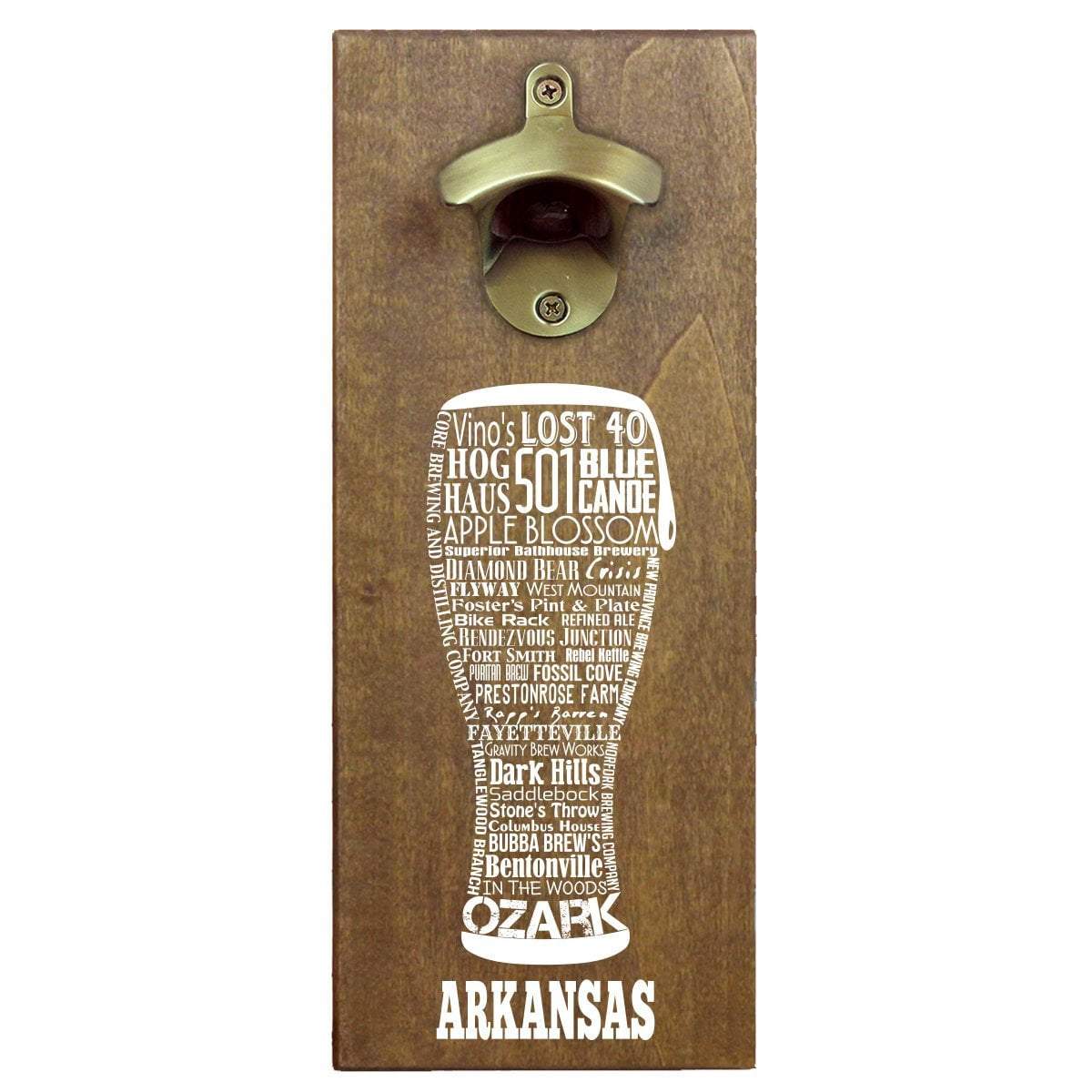 Torched Products Bottle Opener Default Title Arkansas Craft Beer Typography Cap Catching Magnetic Bottle Opener (789157478517)