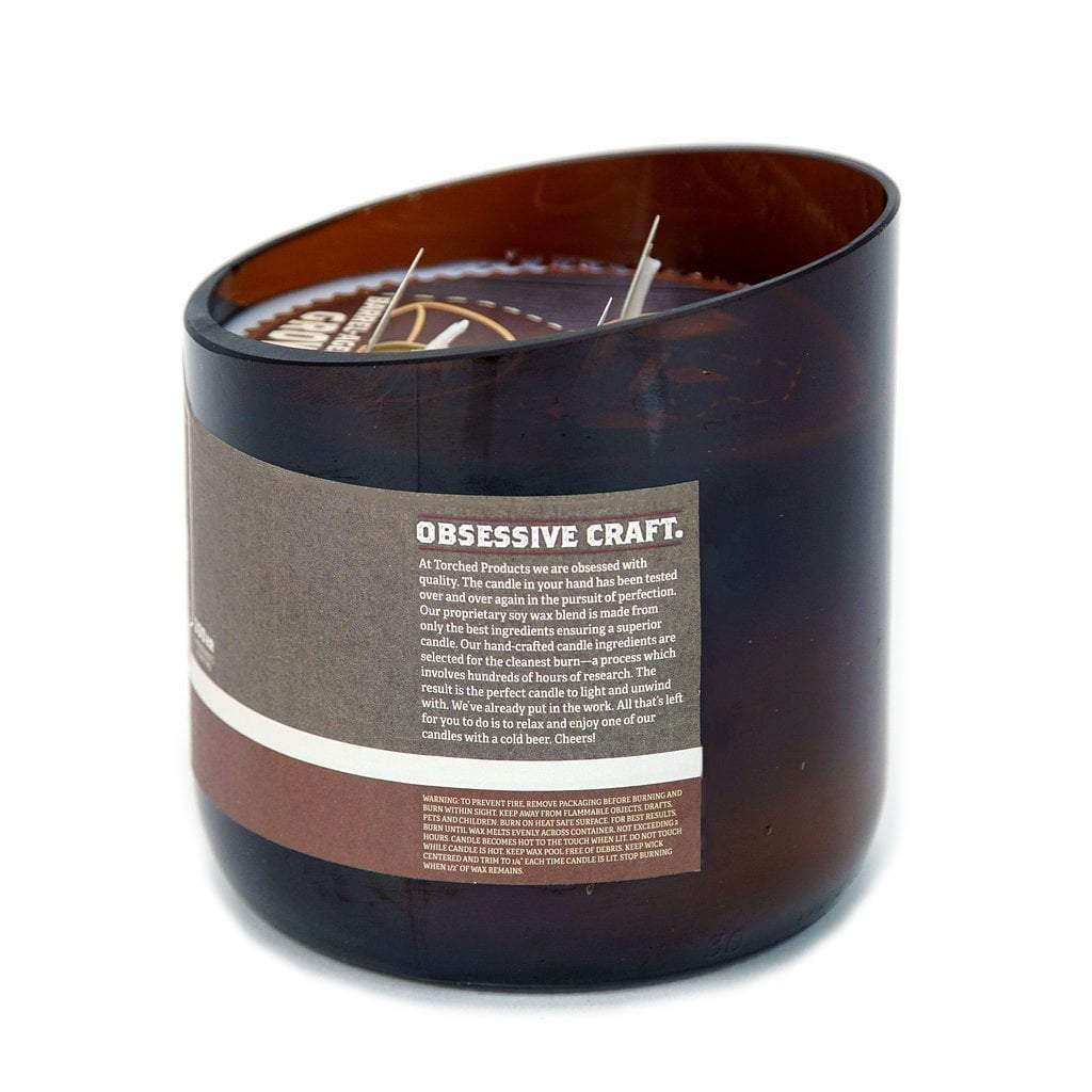 Torched Products Beer Candles Barrel-Aged Brown Ale Beer Candle