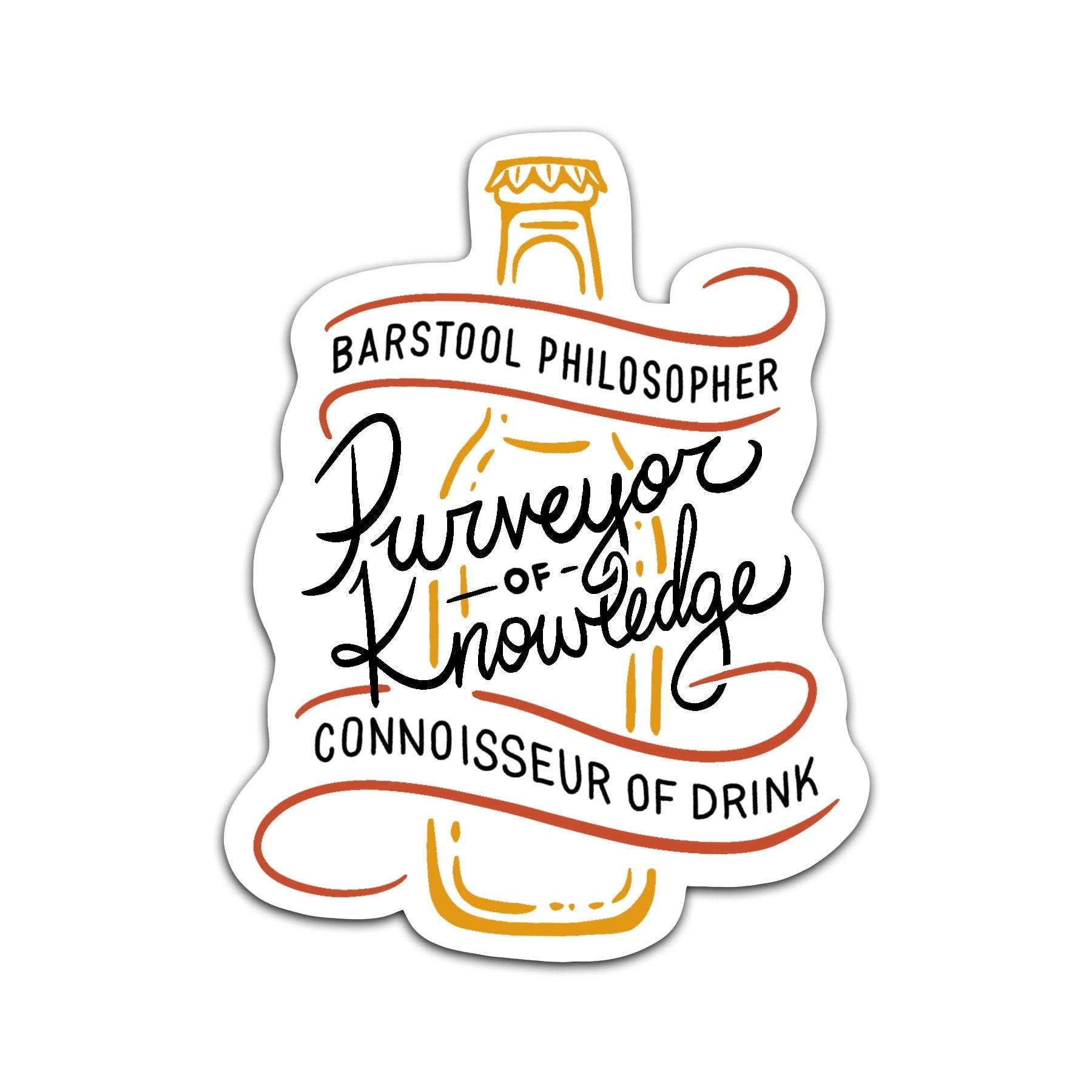 Torched Products Stickers Barstool Philospher - Vinyl Sticker