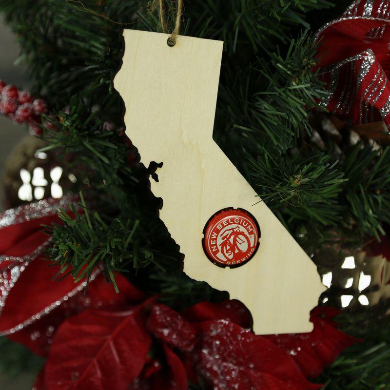 Torched Products Beer Cap Maps California Beer Cap Map Ornaments (781508509813)