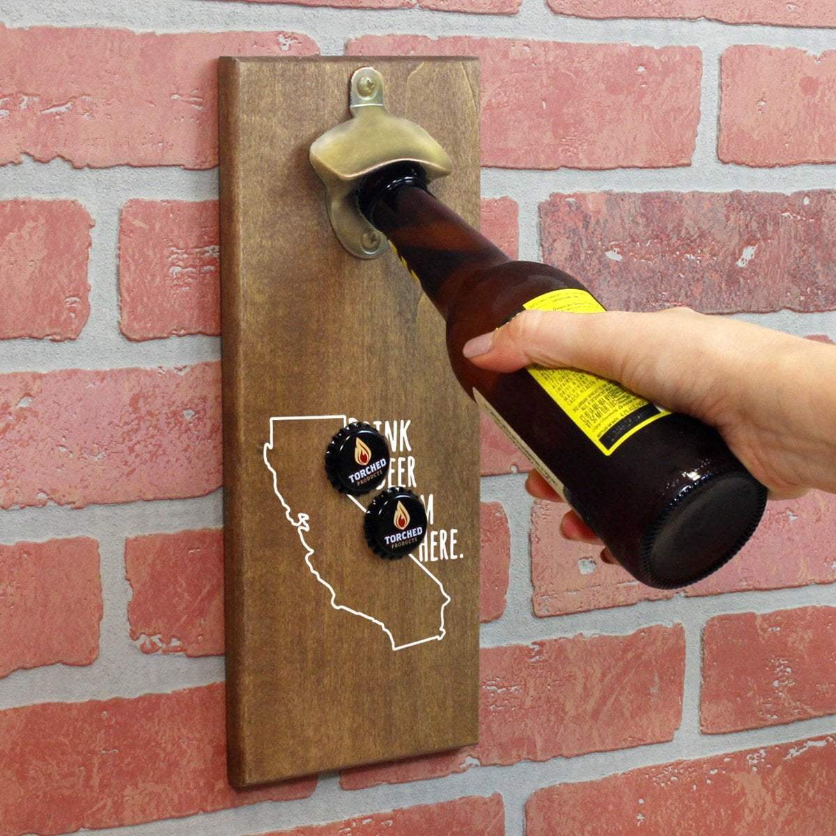 Torched Products Bottle Opener Default Title California Drink Beer From Here Cap Catching Magnetic Bottle Openers (781479247989)
