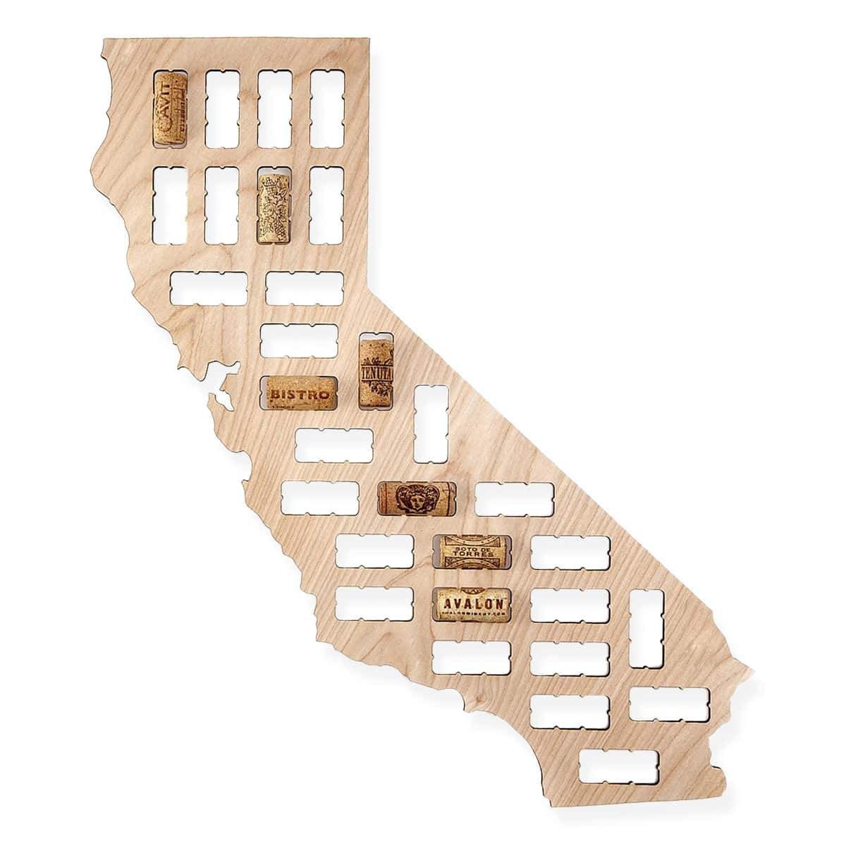 Torched Products Wine Cork Map California Wine Cork Map (778951098485)