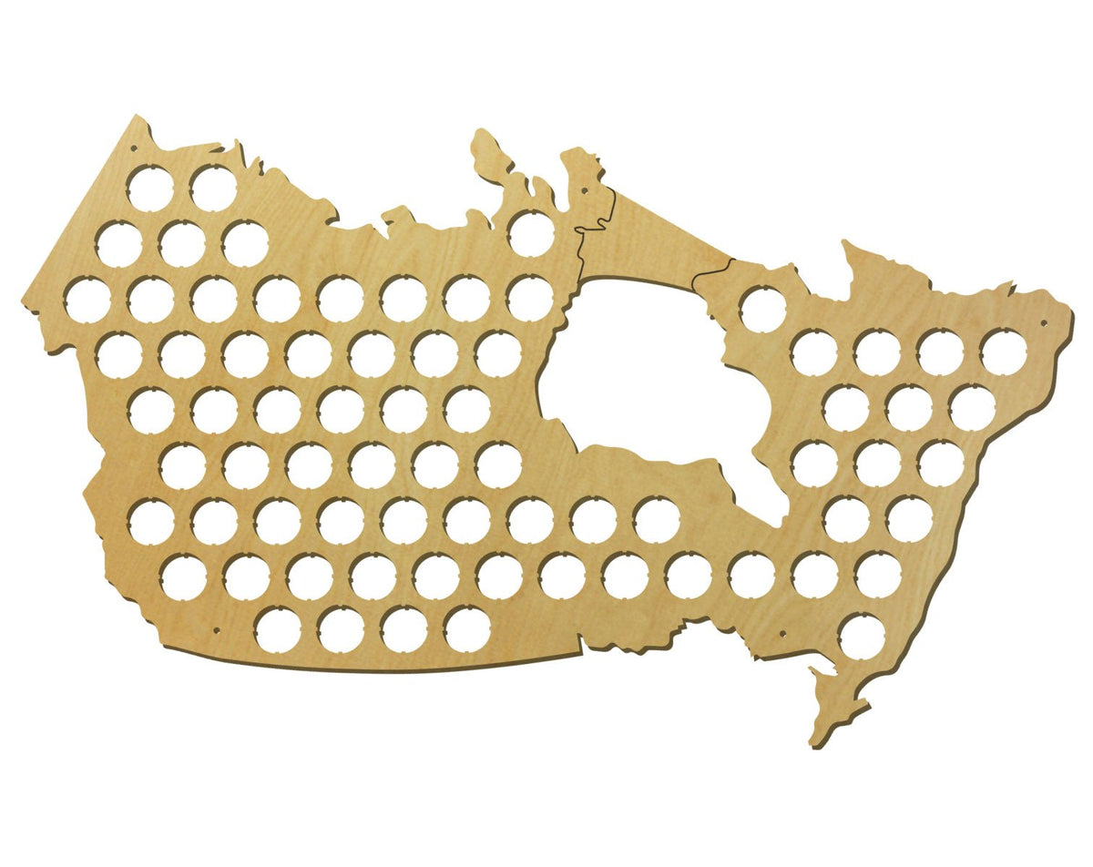 Torched Products Beer Cap Map Canada Beer Cap Map