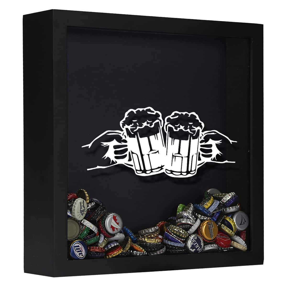 Torched Products Shadow Box Black Cheers Beer Cap Shadow Box (778764222581)