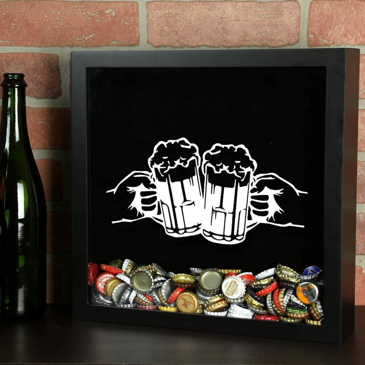 Torched Products Shadow Box Black Cheers Beer Cap Shadow Box (778764222581)
