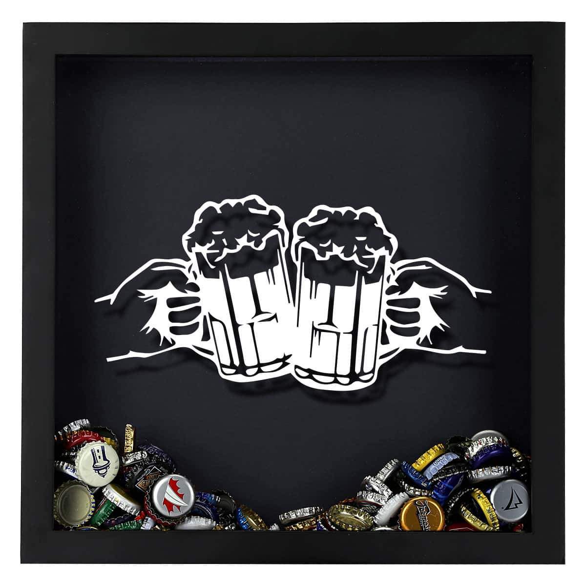 Torched Products Shadow Box Cheers Beer Cap Shadow Box (778764222581)