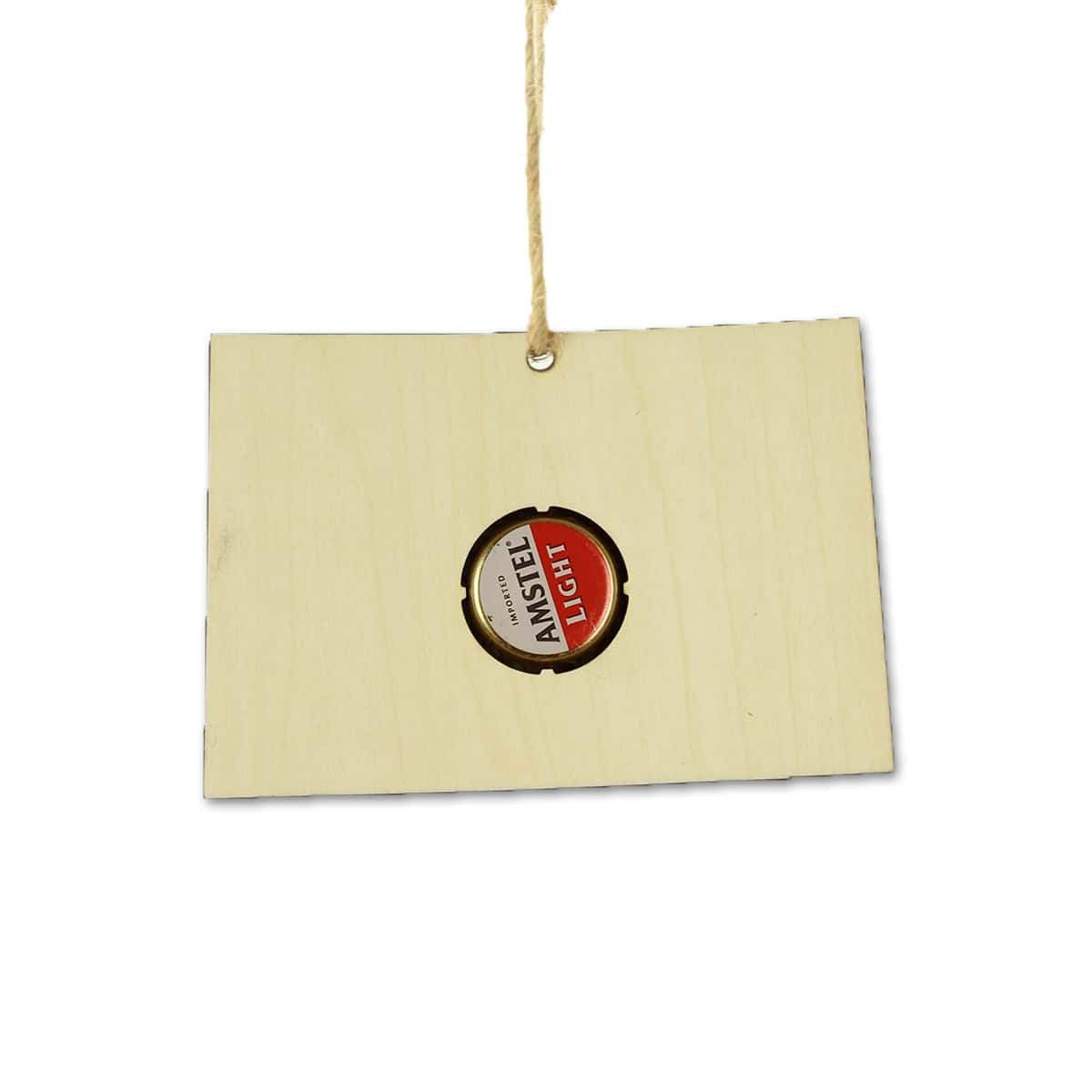 Torched Products Ornaments Colorado Beer Cap Map Ornaments (781509034101)