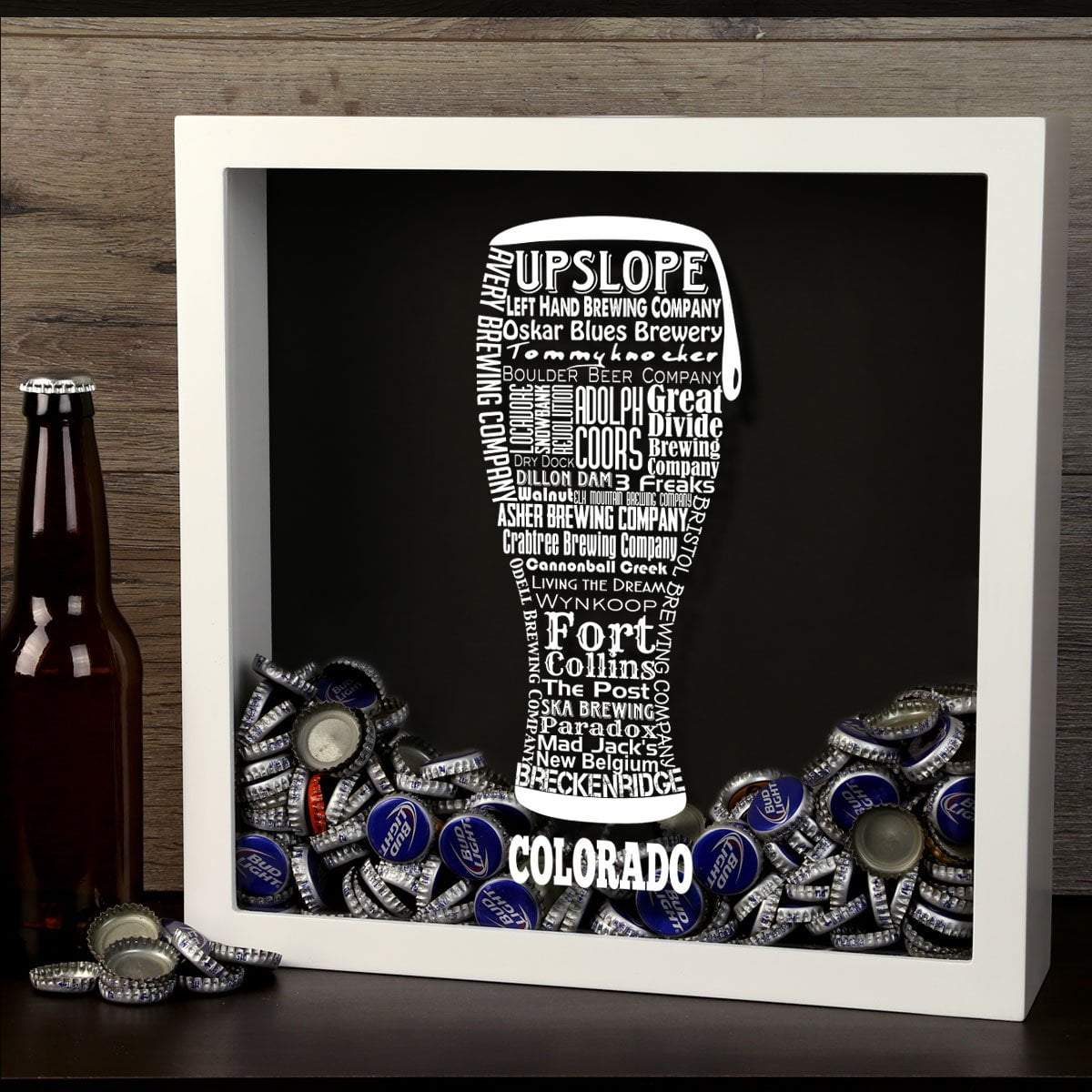 Colorado Beer Typography Shadow Box (779422400629)