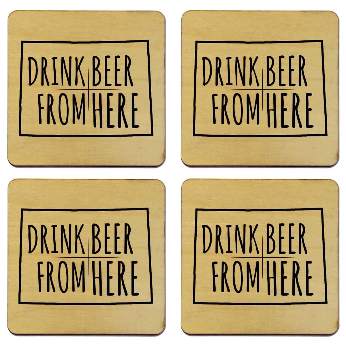 Torched Products Coasters Colorado Drink Beer From Here Coasters (781443924085)
