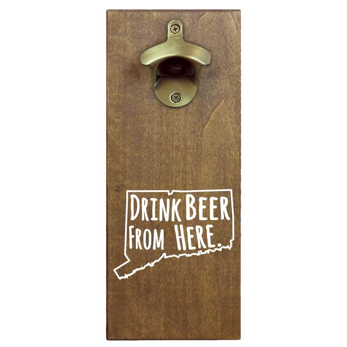 Torched Products Bottle Opener Default Title Connecticut Drink Beer From Here Cap Catching Magnetic Bottle Openers (781482000501)