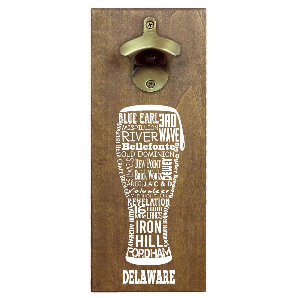 Torched Products Bottle Opener Default Title Delaware Craft Beer Typography Cap Catching Magnetic Bottle Opener (789162033269)