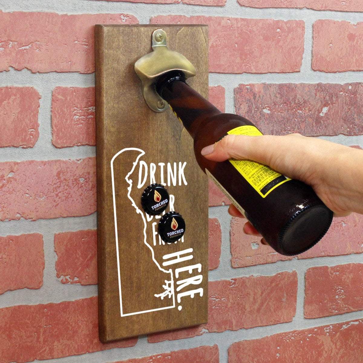 Torched Products Bottle Opener Default Title Delaware Drink Beer From Here Cap Catching Magnetic Bottle Openers (781482524789)