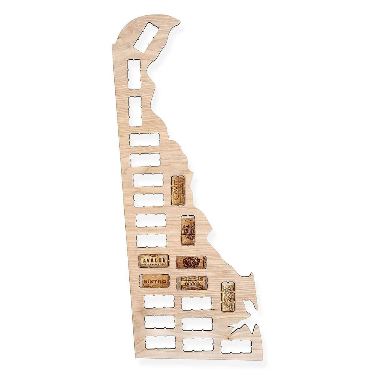 Torched Products Wine Cork Map Delaware Wine Cork Map (778961715317)