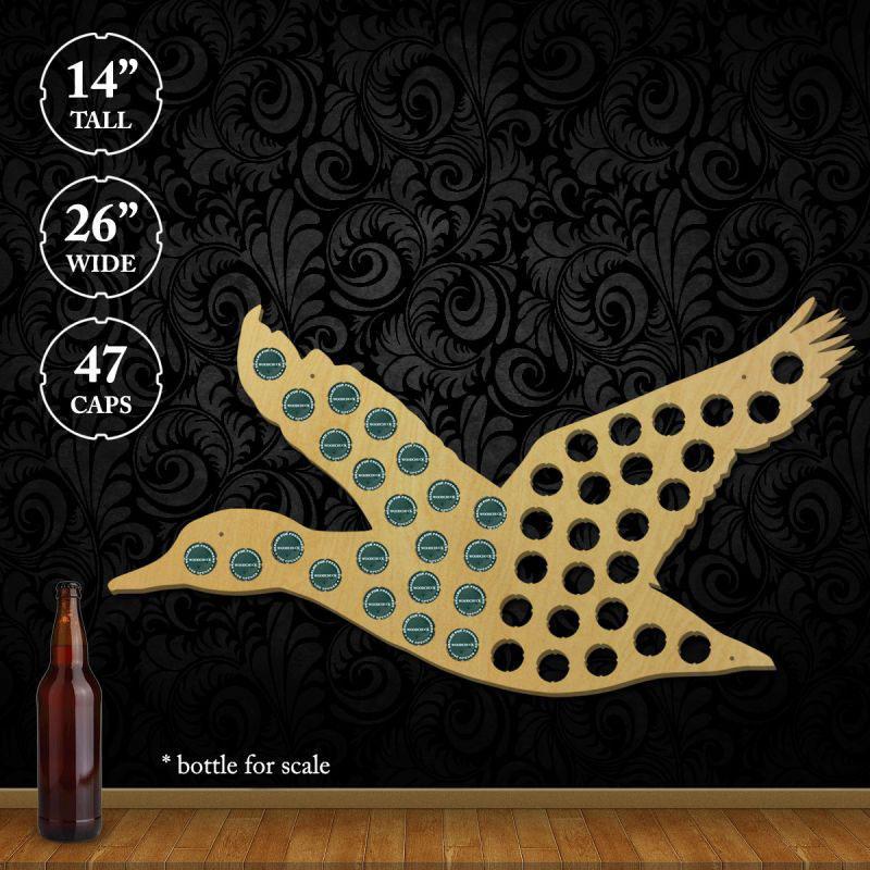 Torched Products Beer Bottle Cap Holder Duck Flying Beer Cap Trap (777858351221)