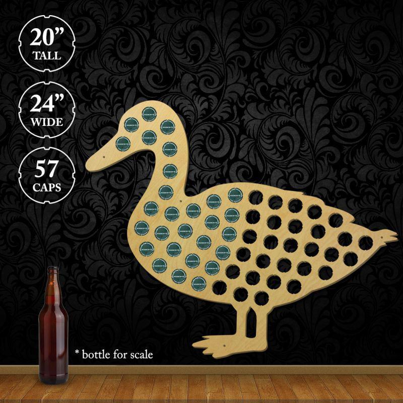 Torched Products Beer Bottle Cap Holder Duck Standing Beer Cap Trap (777858744437)