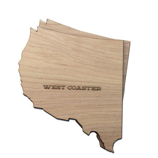 Torched Products Coasters East and West Coast Wood Coaster (791067230325)