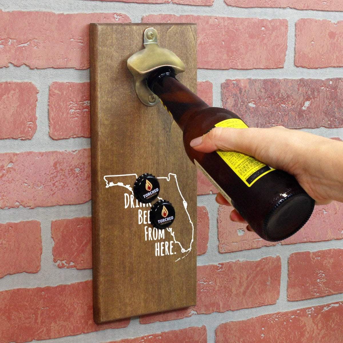 Torched Products Bottle Opener Default Title Florida Drink Beer From Here Cap Catching Magnetic Bottle Openers (781483802741)