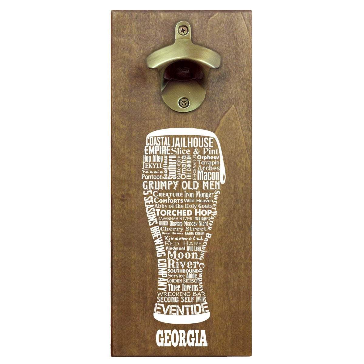 Torched Products Bottle Opener Default Title Georgia Craft Beer Typography Cap Catching Magnetic Bottle Opener (789172715637)