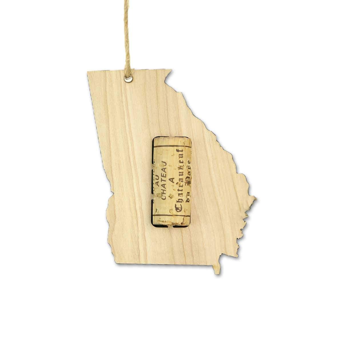 Georgia Wine Cork Holder Ornaments Torched Products