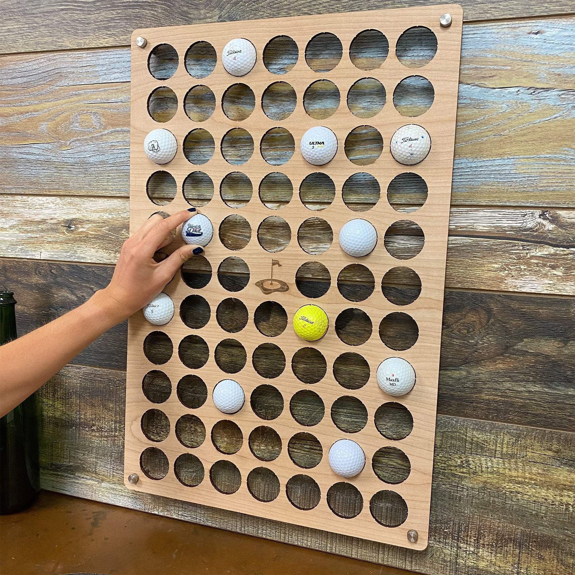 Personalized Golf Ball Display Holder- Holds 30 Golf Balls