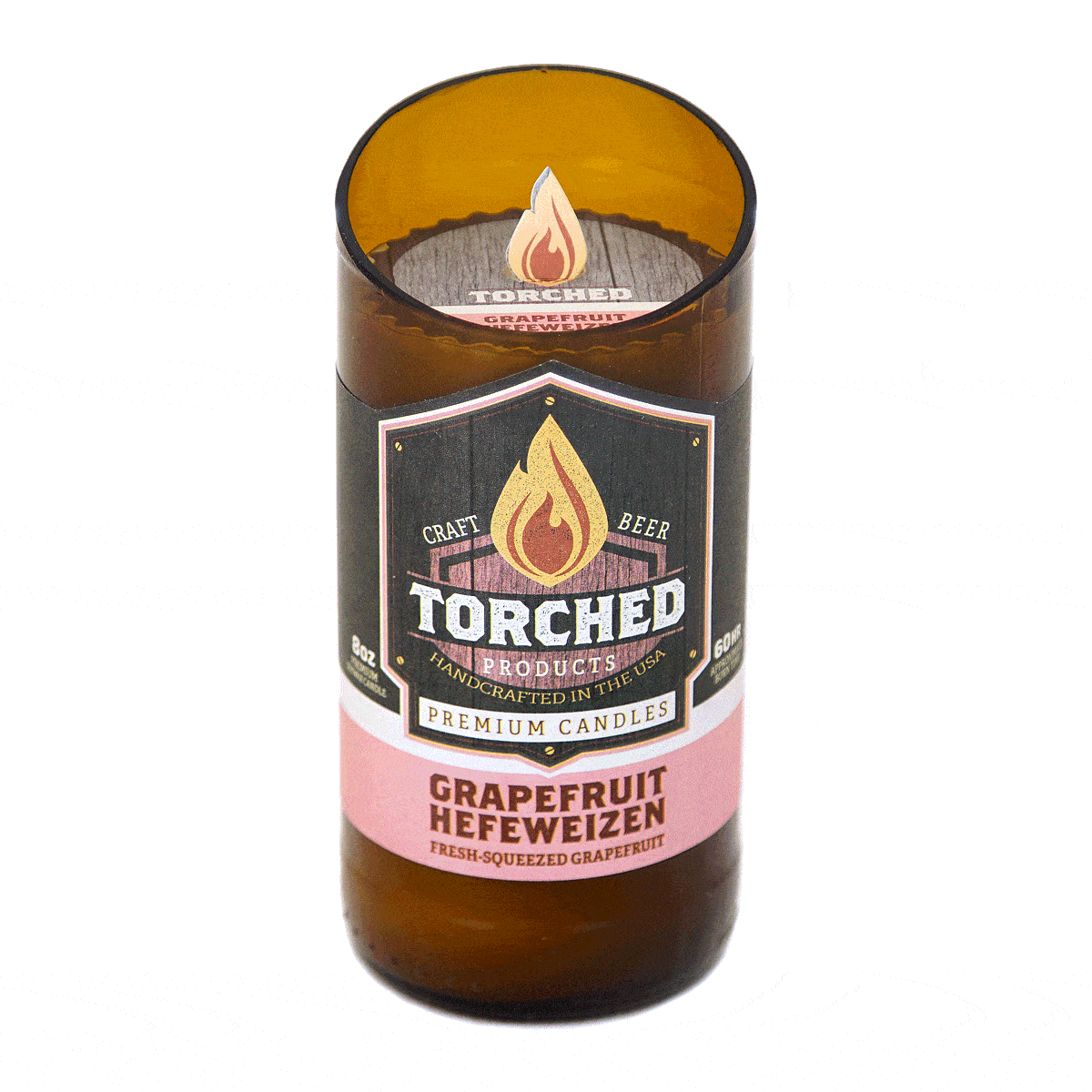 Grapefruit Hefeweizen Beer Candle