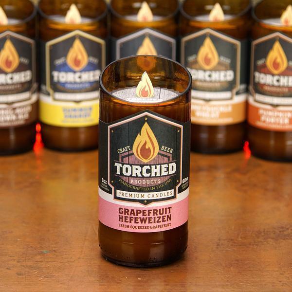 Torched Products Beer Candles Grapefruit Hefeweizen Beer Candle