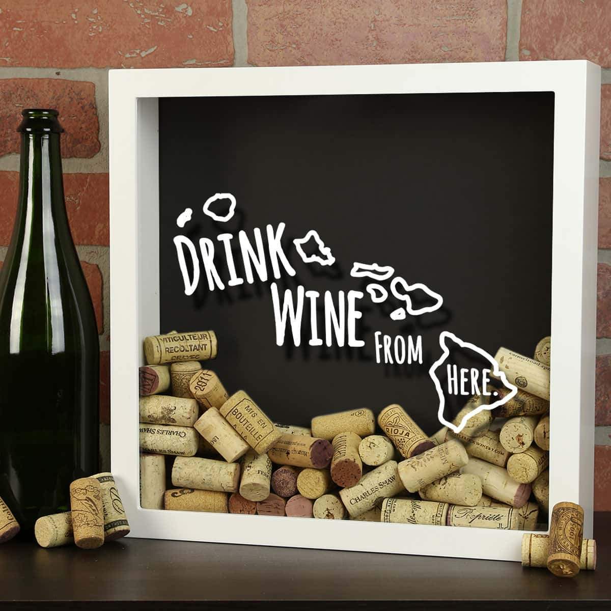 Wine cork holder shadow box online