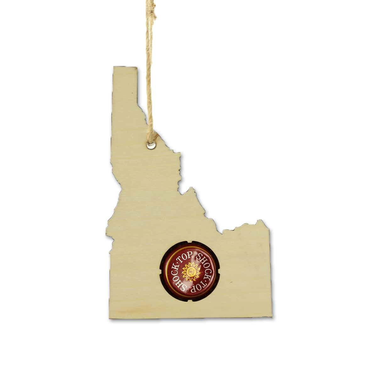 Torched Products Beer Cap Maps Idaho Beer Cap Map Ornaments (781546094709)
