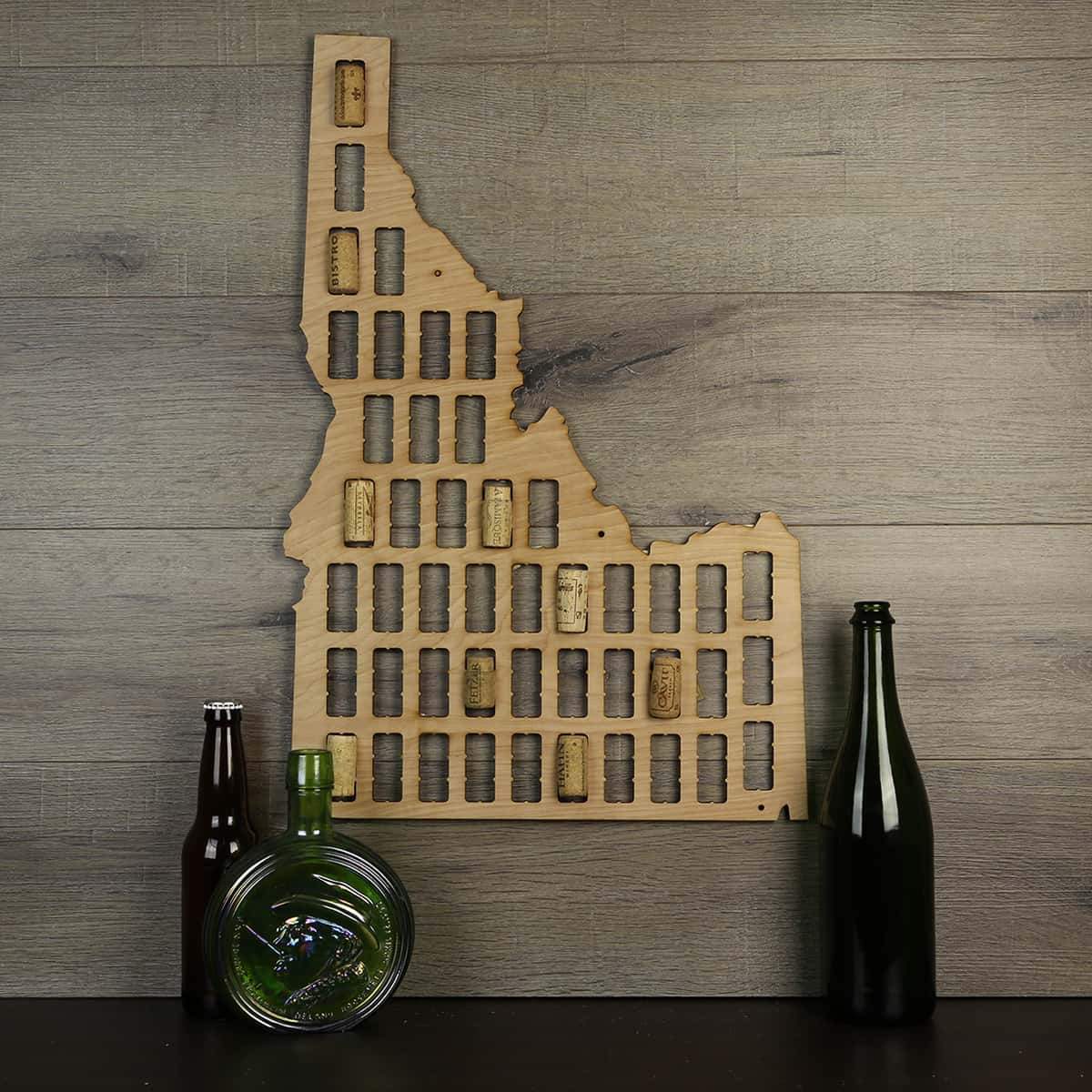Torched Products Wine Cork Map Idaho Wine Cork Map (778965155957)