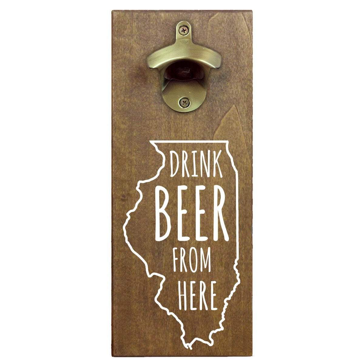 Torched Products Bottle Opener Default Title Illinois Drink Beer From Here Cap Catching Magnetic Bottle Openers (781488095349)
