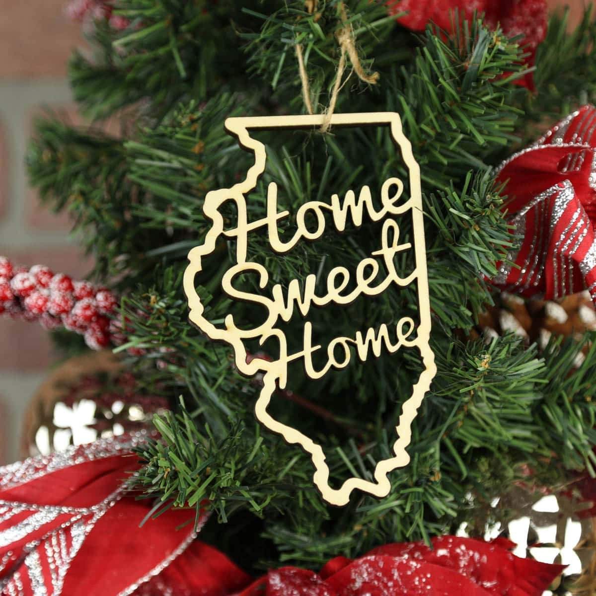 Torched Products Ornaments Illinois Home Sweet Home Ornaments (781214613621)