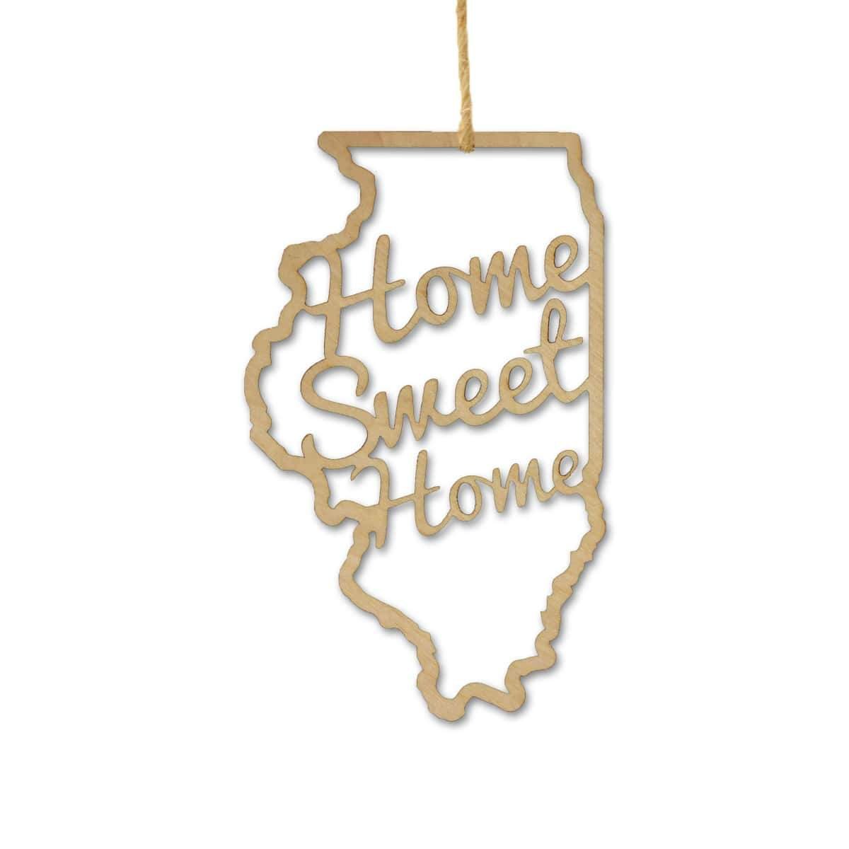Torched Products Ornaments Illinois Home Sweet Home Ornaments (781214613621)