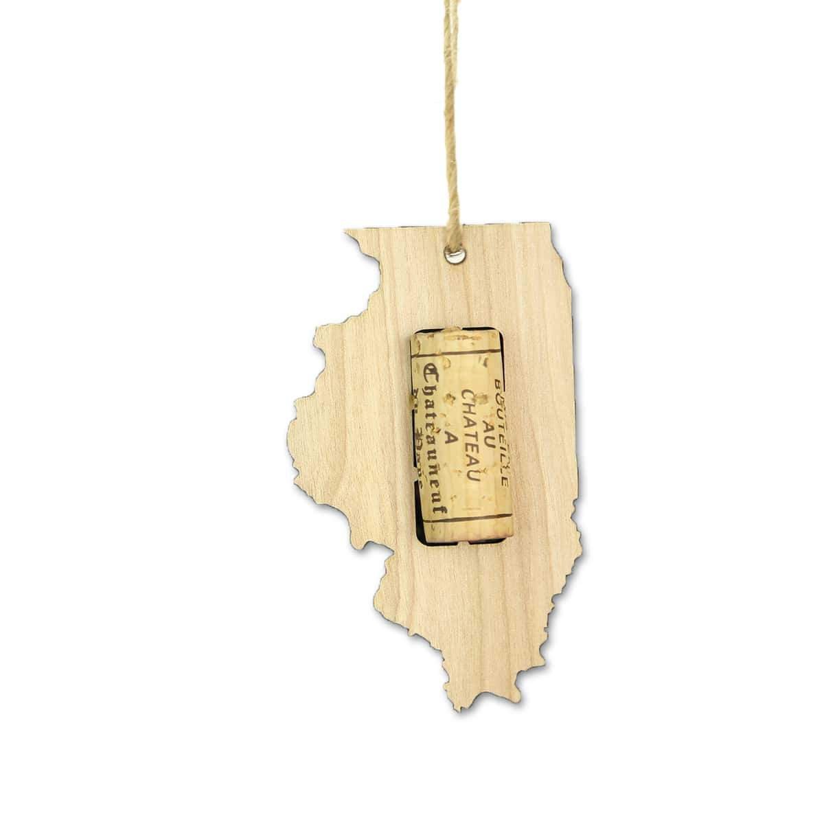 Torched Products Wine Cork Holder Illinois Wine Cork Holder Ornaments (781197607029)