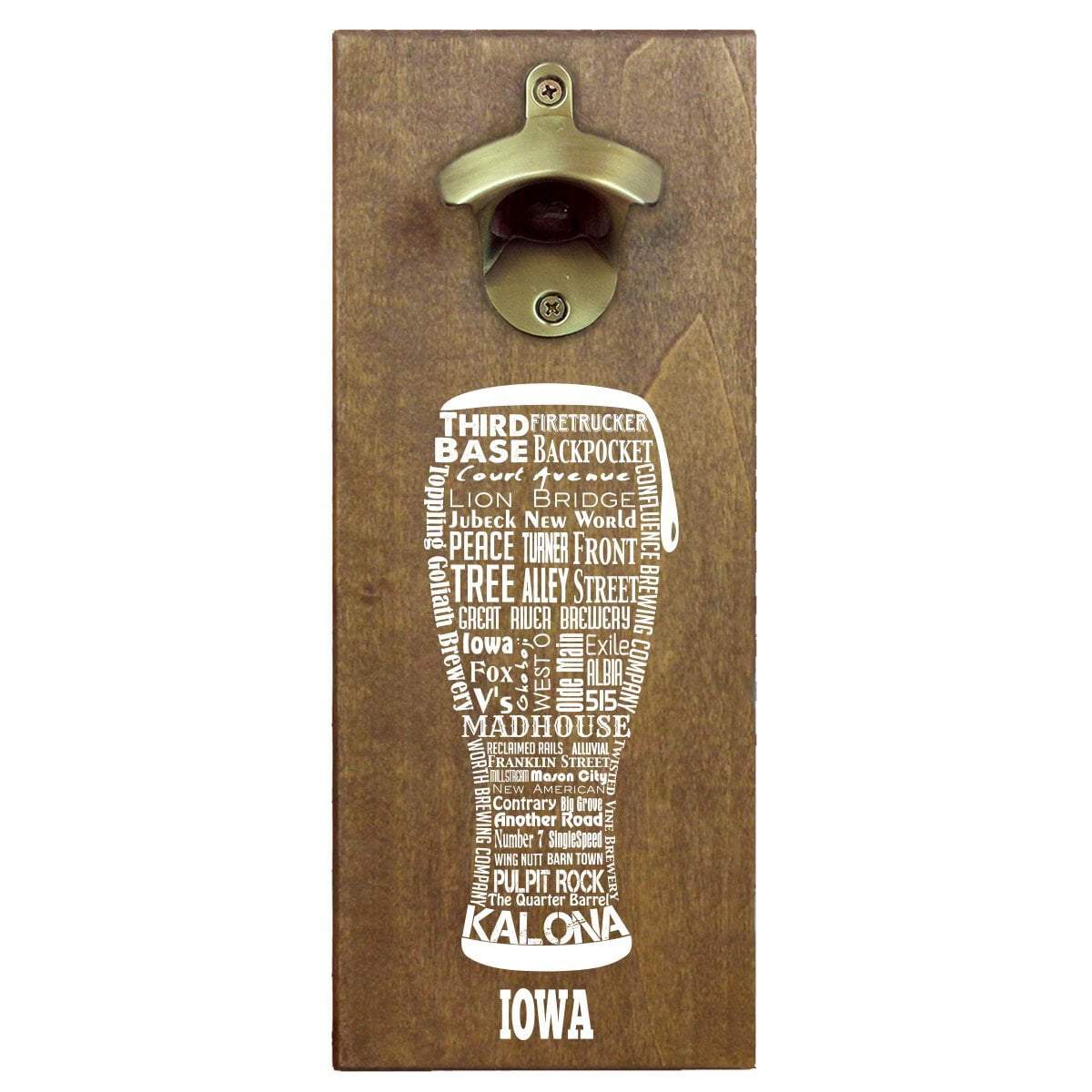 Torched Products Bottle Opener Default Title Iowa Craft Beer Typography Cap Catching Magnetic Bottle Opener (789176025205)