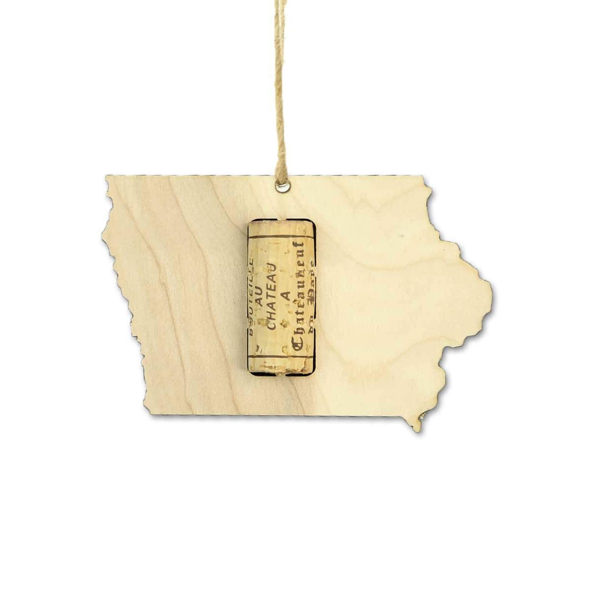 Torched Products Wine Cork Holder Iowa Wine Cork Holder Ornaments (781198098549)