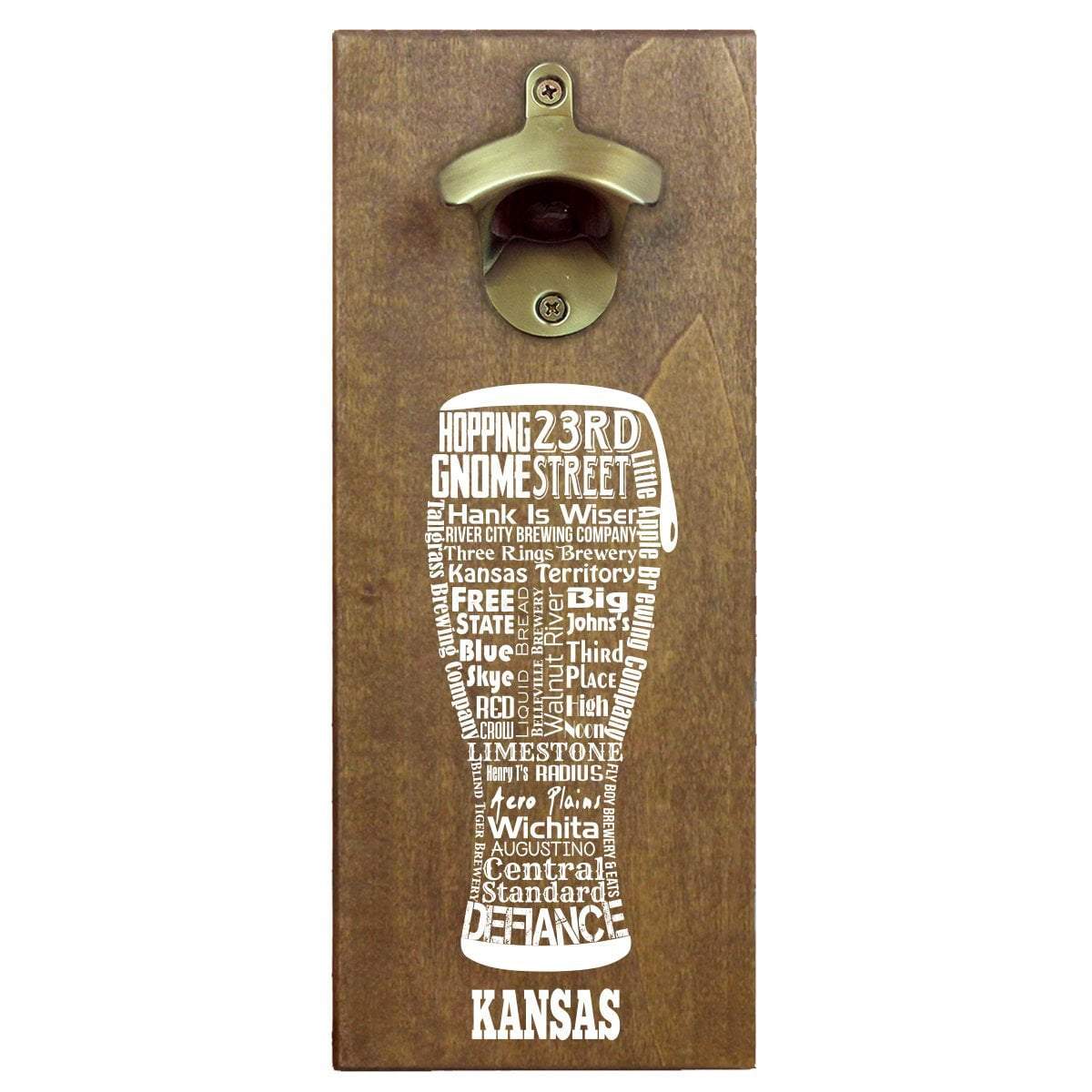 Torched Products Bottle Opener Default Title Kansas Craft Beer Typography Cap Catching Magnetic Bottle Opener (789176156277)