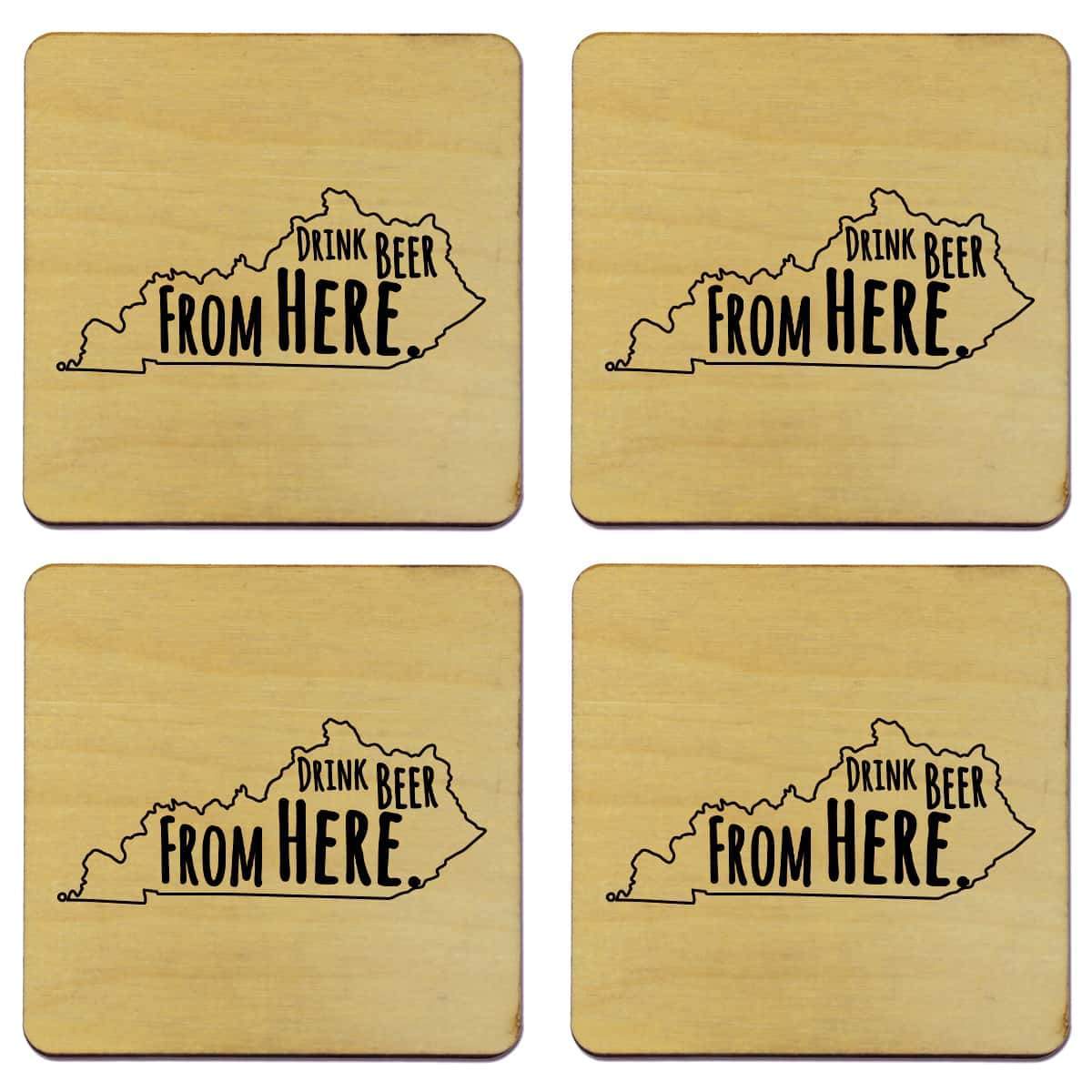 Torched Products Coasters Kentucky Drink Beer From Here Coasters (781448708213)