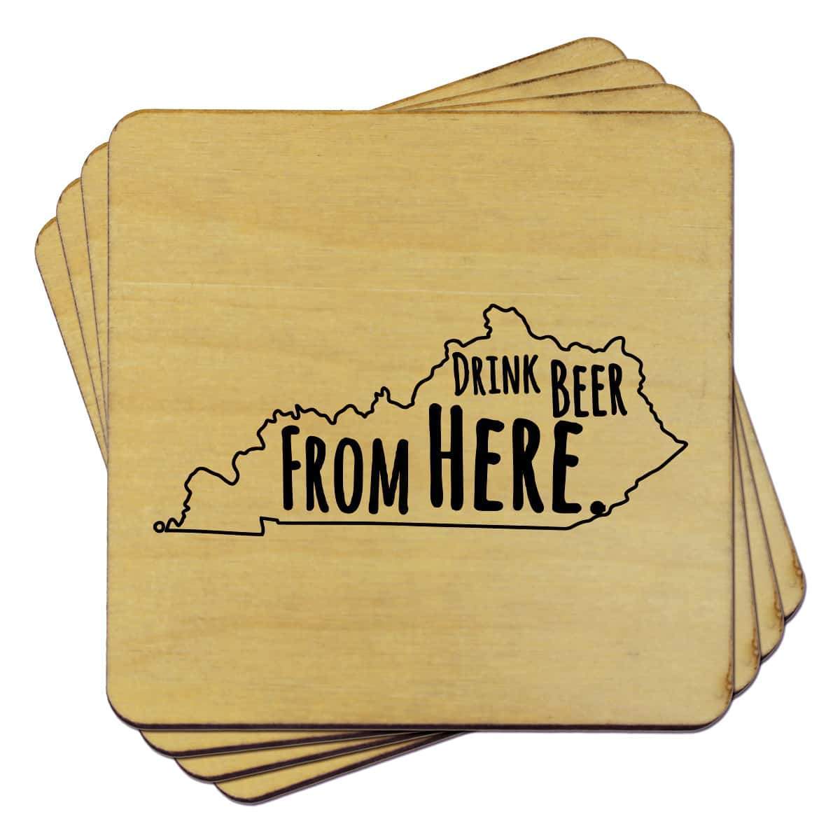 Torched Products Coasters Kentucky Drink Beer From Here Coasters (781448708213)