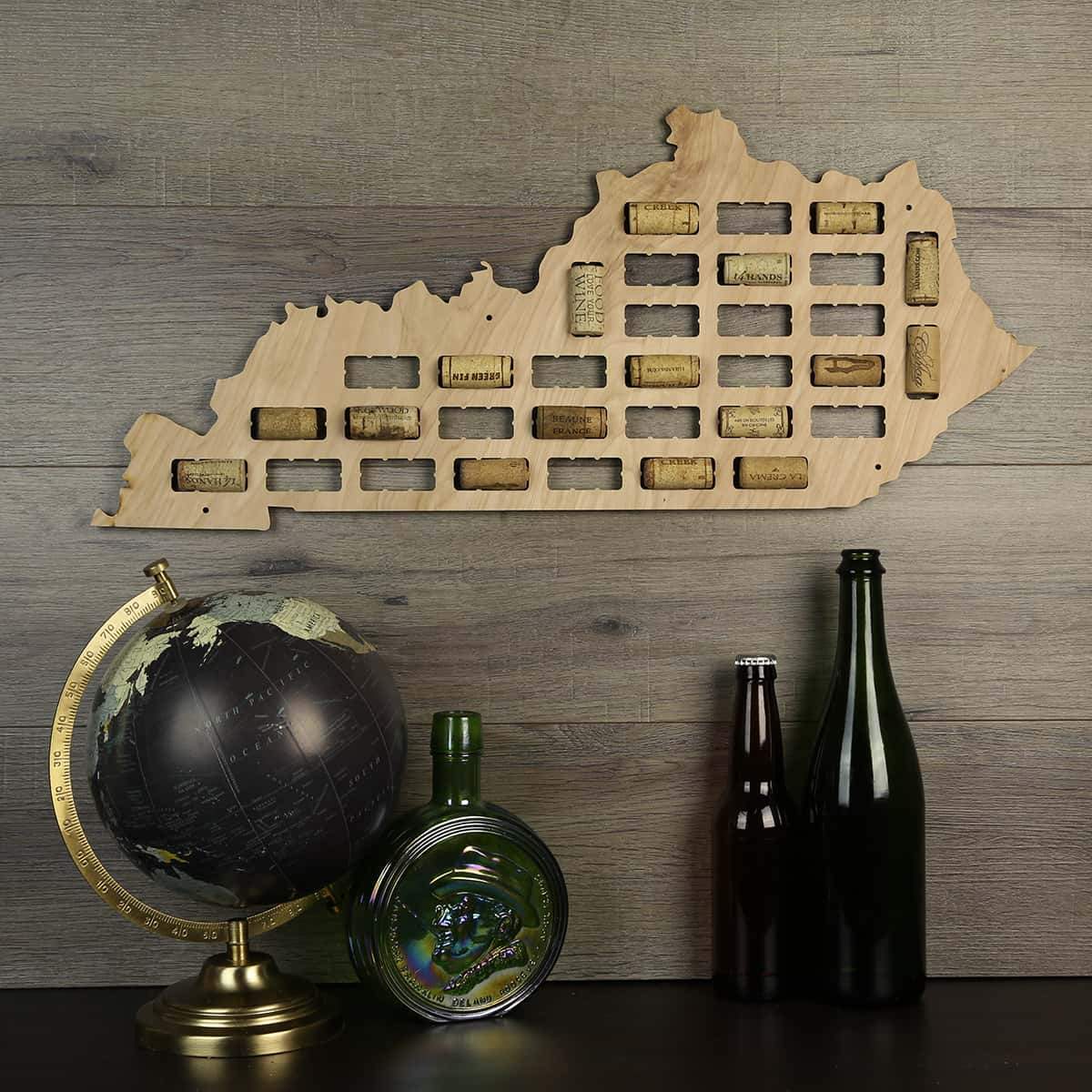 Torched Products Wine Cork Map Kentucky Wine Cork Map (778971775093)