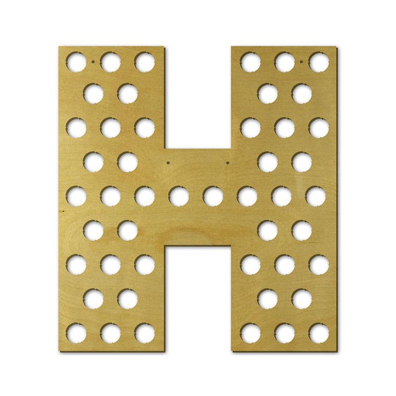 Torched Products Beer Bottle Cap Holder Letter H Beer Cap Holder (791010410613)