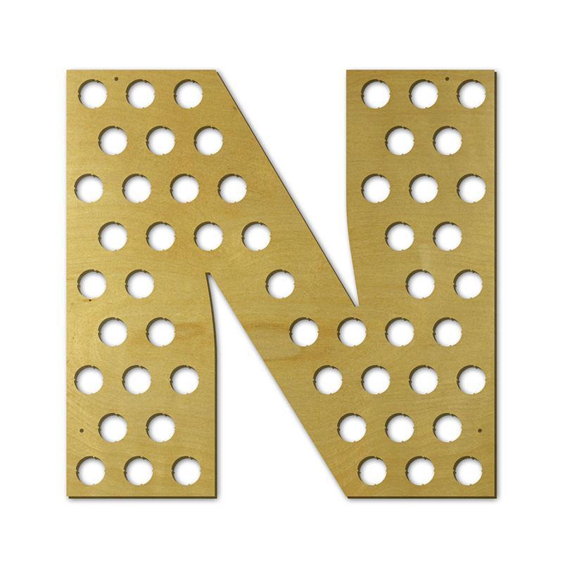 Torched Products Beer Bottle Cap Holder Letter N Beer Cap Holder (791011328117)