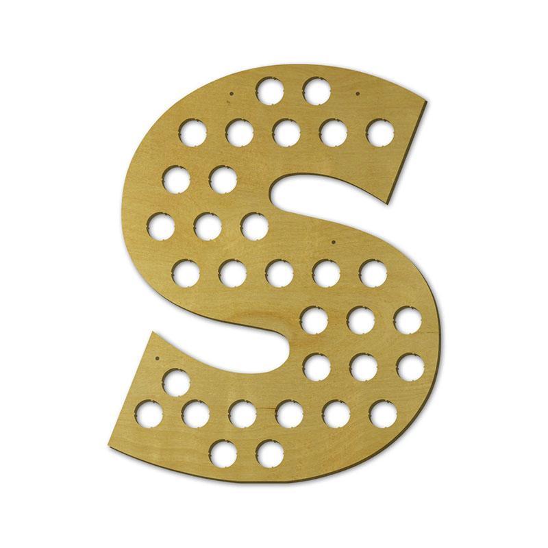 Torched Products Beer Bottle Cap Holder Letter S Beer Cap Holder (791012671605)