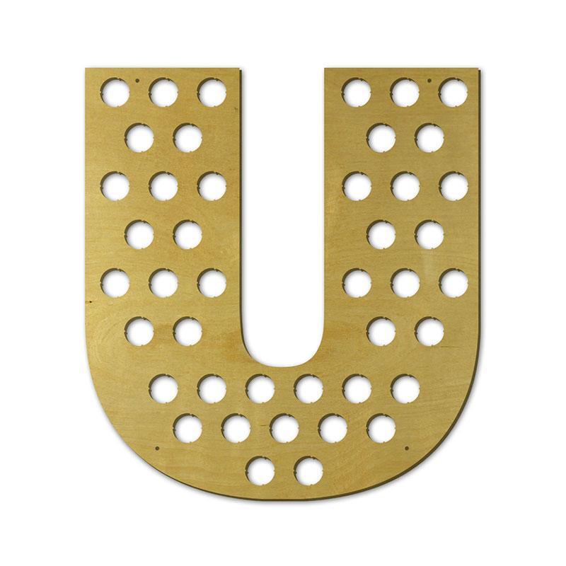 Torched Products Beer Bottle Cap Holder Letter U Beer Cap Holder (791013195893)