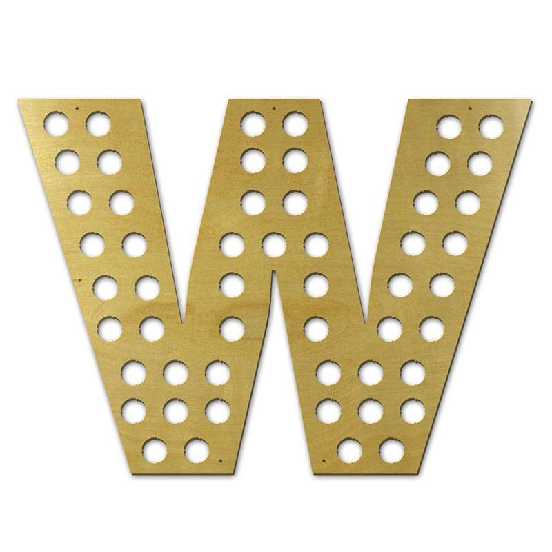 Torched Products Beer Bottle Cap Holder Letter W Beer Cap Holder (791013326965)