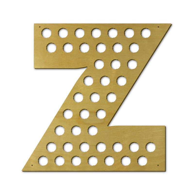 Torched Products Beer Bottle Cap Holder Letter Z Beer Cap Holder (791013589109)