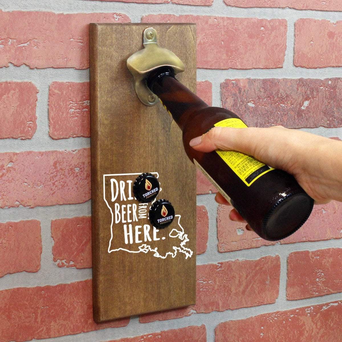 Torched Products Bottle Opener Default Title Louisiana Drink Beer From Here Cap Catching Magnetic Bottle Opener (781489078389)