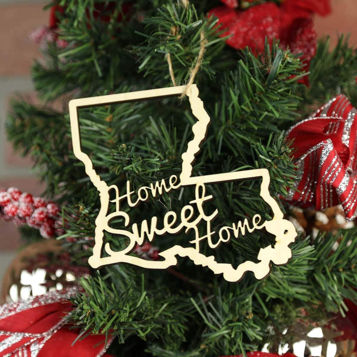 Torched Products Ornaments Louisiana Home Sweet Home Ornaments (781215989877)
