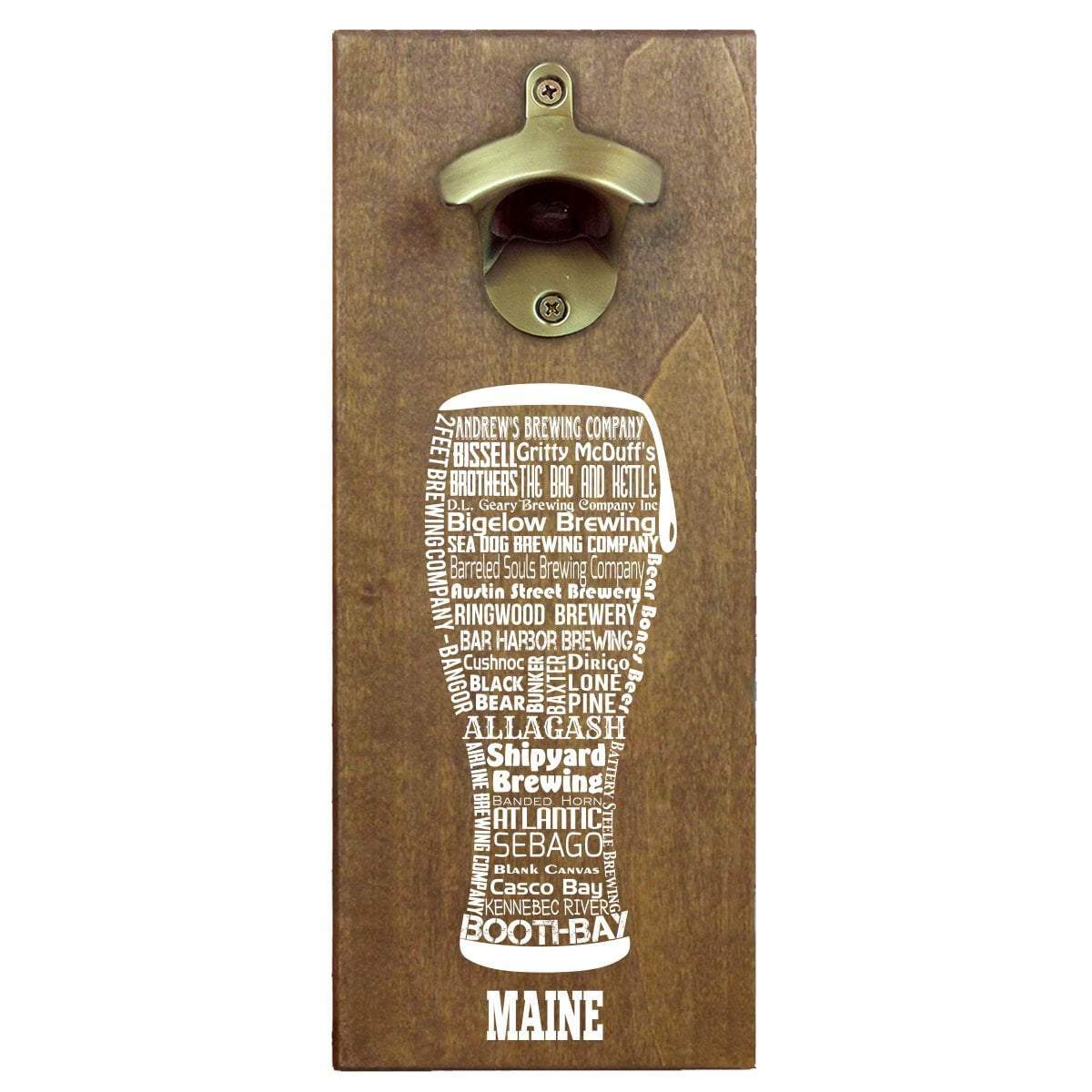 Torched Products Bottle Opener Default Title Maine Craft Beer Typography Cap Catching Magnetic Bottle Opener (789177172085)